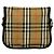 Borsa a tracolla in tela e pelle Burberry Marrone - vista 4