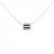 Collana Chaumet Class One 750 Oro Bianco e Diamanti Argento Metallico