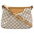 Borsa a tracolla Louis Vuitton Siracusa Damier Azur Marrone Beige