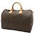 Speedy Borsa Boston Monogram Louis Vuitton Marrone - vista 2