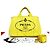 Prada Canapa Canvas 2way Tasche Gelb
