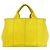 Prada Canapa Canvas 2way Tasche Gelb - Ansicht 4