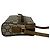 Mini borsa a tracolla in pelle e PVC Gucci Metallico Bronzo - vista 7