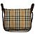 Borsa a tracolla in pelle e tela Burberry Marrone Beige - vista 4
