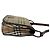 Borsa a tracolla in pelle e tela Burberry Marrone Beige - vista 7
