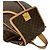 Céline Zaino CELINE Macadam Triomphe in PVC e pelle Marrone - vista 5