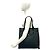 Bolsa Tote Gucci GG Supreme em couro Preto - vista 3