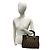 Zucchino Fendi FF Logo Canvas Leder Handtasche Braun - Ansicht 3