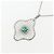 Autre Marque Collana con smeraldo e diamanti in Pt900/Pt850 Verde - vista 3