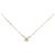 Autre Marque Au750 Solitär-Diamantkette Golden