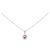 Autre Marque Collana con Diamanti e Rubino PT850 Rosso
