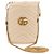 Mini borsa a secchiello con catena in pelle Gucci GG Marmont Crudo