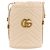 Mini borsa a secchiello con catena in pelle Gucci GG Marmont Crudo - vista 2