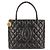 Borsa Tote Chanel Matelassé in pelle nera Nero