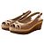 Sandali Sergio Rossi in pelle con zeppa Beige