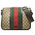 Borsa a tracolla Gucci GG Supreme Sherry Line Marrone Beige