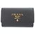 Prada Saffiano Leder Schlüsselcase Schwarz