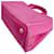 Borsa Tote Prada Canapa Denim Rosa - vista 7