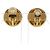 Chanel Vintage CC Clip-On Metal D'oro - vista 2
