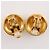 Chanel Vintage CC Clip-On Metal D'oro - vista 3