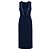 Adam Lippes Spring 2014 Runway Seidengefüttertes Cut-Out Midi-Kleid Marineblau