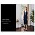Adam Lippes Spring 2014 Runway Seidengefüttertes Cut-Out Midi-Kleid Marineblau - Ansicht 10