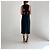 Adam Lippes Spring 2014 Runway Seidengefüttertes Cut-Out Midi-Kleid Marineblau - Ansicht 11