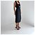 Adam Lippes Spring 2014 Runway Seidengefüttertes Cut-Out Midi-Kleid Marineblau - Ansicht 2
