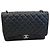 Timeless Borsa flap classica Chanel in pelle caviar nera Nero