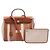 Hermès Borsa Hermes Herbag Zip PM Letourne H Vibration Marrone Crudo