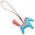 Hermès Accesorio Charm Hermes Rodeo PM Castaño Rosa Azul  - vista 2