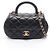 Borsa a tracolla 2-way con manico Chanel Matelassé Nero
