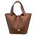 Hermès Borsa Picotin in pelle granulata Marrone Gold hardware