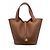 Hermès Borsa Picotin in pelle granulata Marrone Gold hardware - vista 4