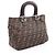 Borsa Fendi Zucca marrone in pelle e tela - vista 2