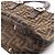 Borsa Fendi Zucca marrone in pelle e tela - vista 6