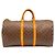 Borsa Boston Louis Vuitton Monogram Keepall 55 Marrone Beige