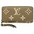 Louis Vuitton Monogram Empreinte Bicolor Zippy Wallet Beige