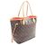 Borsa Tote Louis Vuitton Neverfull MM Marrone Rosa Rosso Monogramma - vista 2