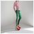Calças de jogging em jersey verde com acabamento em pérolas Gucci Spring 2017 Runway - vista 3