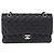 Borsa CHANEL Chain Matelasse 25 in pelle Caviar nera con CC argento Autentica yk20612SM - vista 2