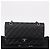 Borsa CHANEL Chain Matelasse 25 in pelle Caviar nera con CC argento Autentica yk20612SM - vista 29