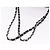 Borsa CHANEL Chain Matelasse 25 in pelle Caviar nera con CC argento Autentica yk20612SM - vista 7
