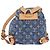 LOUIS VUITTON Monogram Denim Sac A Dos PM Backpack Blue LV Auth SW2648SM - vista 3