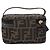 FENDI Zucca Canvas Neceser de Maquillaje Marrón Tono Dorado Auth 192727 Castaño - vista 3