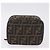 FENDI Zucca Canvas Neceser de Maquillaje Marrón Tono Dorado Auth 192727 Castaño - vista 9