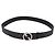 Cinturón GUCCI GG Supreme Interlocking G PVC 53.1" Black 703147 Auth BA13786V Negro Plata