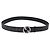 Cinturón GUCCI GG Supreme Interlocking G PVC 53.1" Black 703147 Auth BA13786V Negro Plata - vista 2