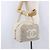 CHANEL COCO Handtasche aus Leder Elfenbein Silber CC Authentisch 192801 Roh - Ansicht 23