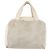 CHANEL COCO Handtasche aus Leder Elfenbein Silber CC Authentisch 192801 Roh - Ansicht 3